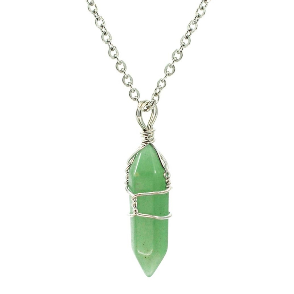 Aventurine Crystal Chakra Healing Necklace
